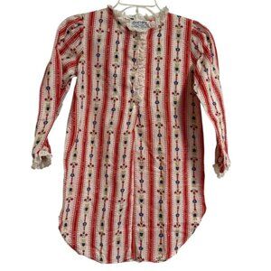 Lanz of Salzburn Pajama Bear Nightgown SZ Child 10‎ Holiday Twee